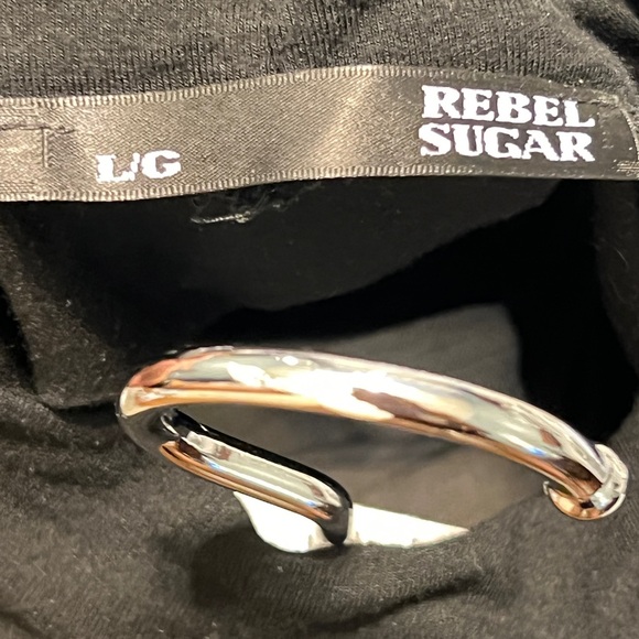 Black mock turtleneck midi dress L - Picture 11 of 11